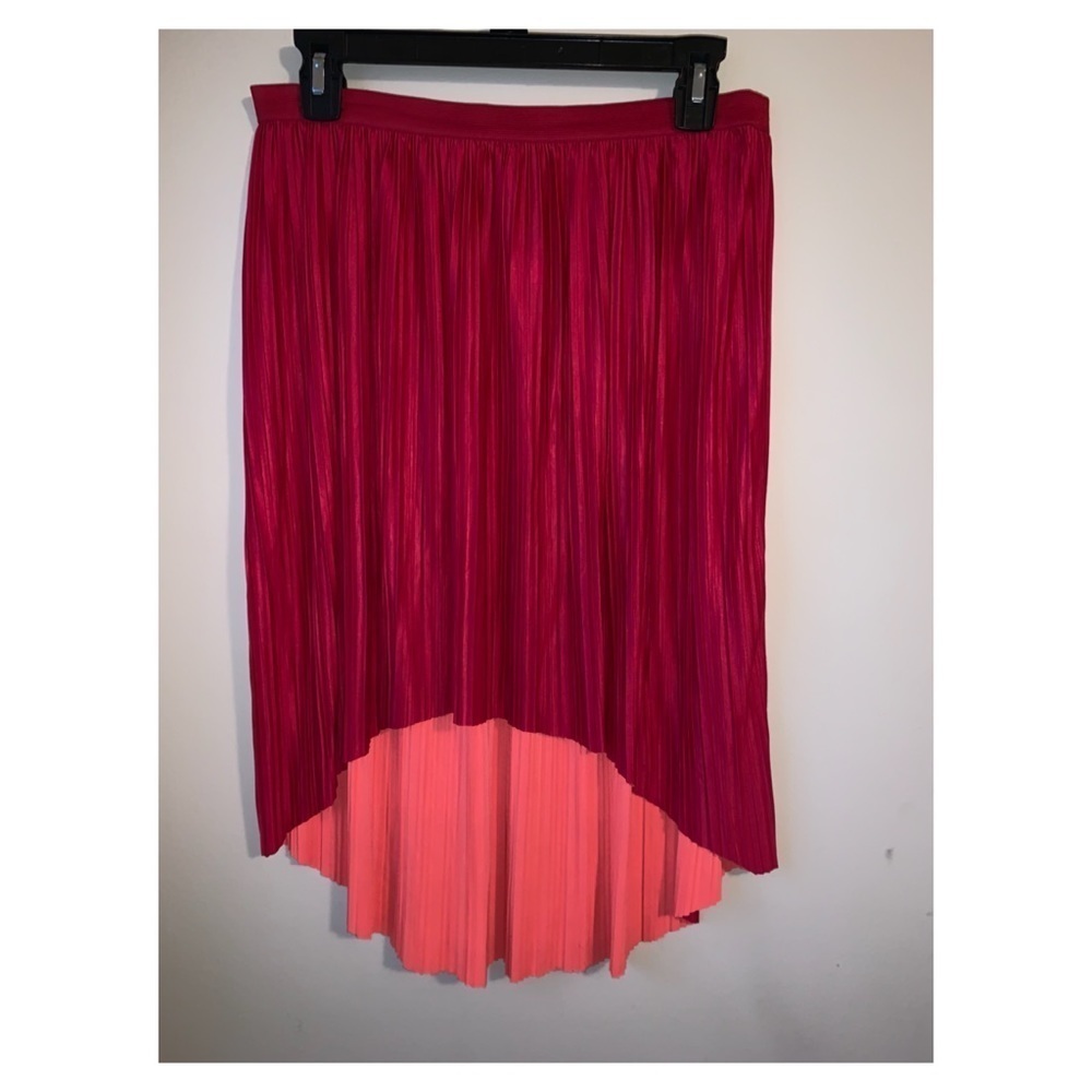 Spring summer flowing ribbed skirt